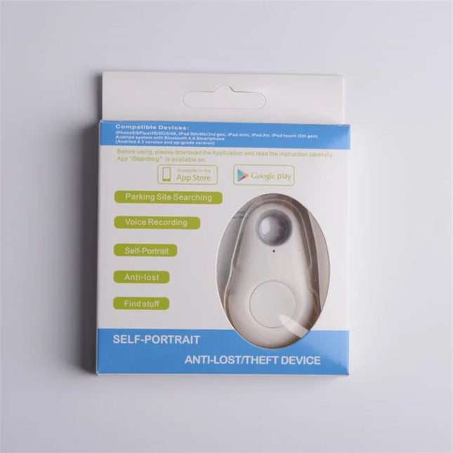Pet Smart GPS Tracker Mini Anti-Lost Bluetooth Locator in packaging, offering real-time tracking and anti-lost functionality.