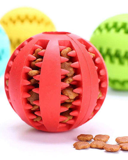 Dog Food Ball Pet Dog Toy Interactive Rubber Balls for Dogs