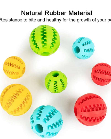 Dog Food Ball Pet Dog Toy Interactive Rubber Balls for Dogs