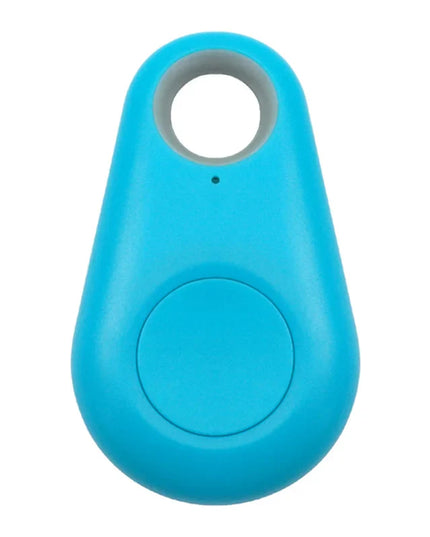 Pet Smart GPS Tracker Mini Anti-Lost Bluetooth Locator in blue, compact design for tracking pets and valuables.