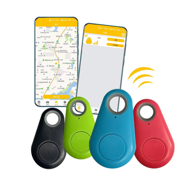 Pet Smart GPS Tracker Mini Anti-Lost Bluetooth Locator with real-time tracking and durable design for pets and valuables.