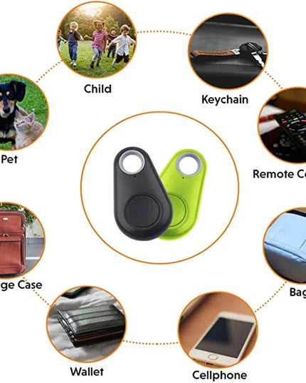 Pet Smart GPS Tracker Mini Anti-Lost Bluetooth Locator for pets, kids, and valuables.