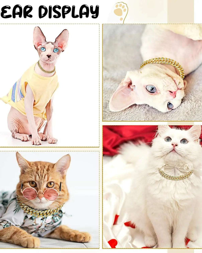 Shimmering Gold Pet Necklace